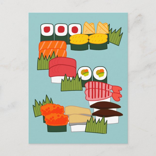 S for Sushi Postcard (Front)