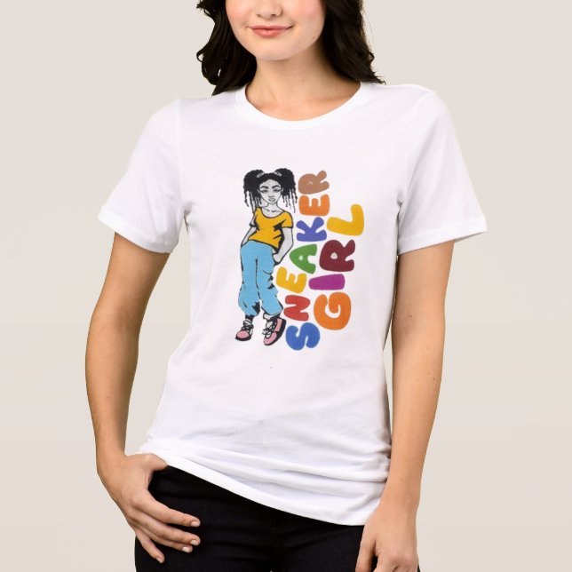 s girl Tri-Blend shirt (Front)