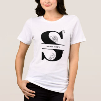 S is for Savage & Soft – Floral Fusion Tee” Tri-Blend Shirt