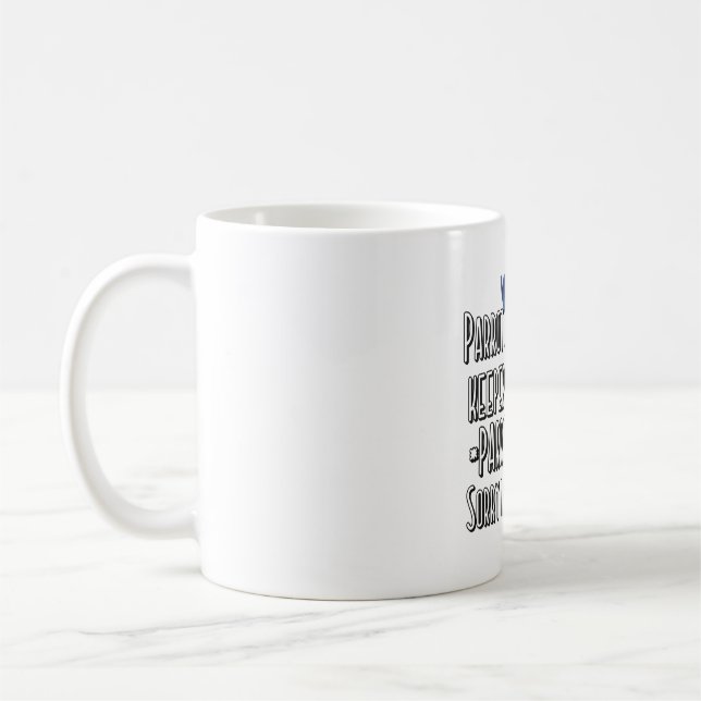 S is for Scarlet Macaw  Coffee Mug (Left)