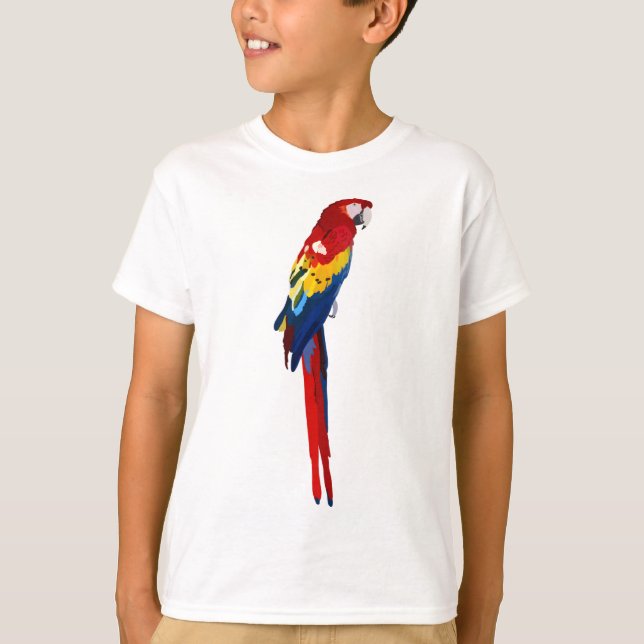 S is for Scarlet Macaw T-Shirt (Front)