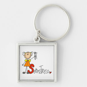 S is for Seamstress Key Ring