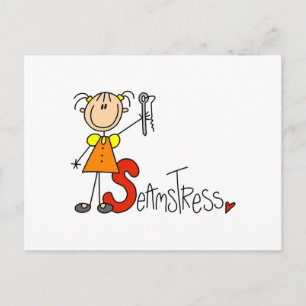 S is for Seamstress Postcard