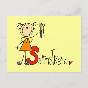 S is for Seamstress Postcard
