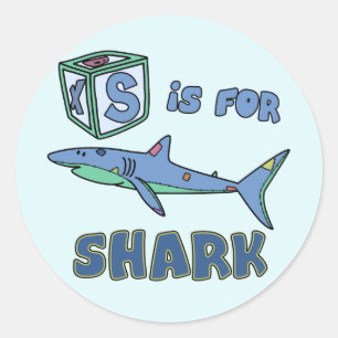 S is for Shark Stickers