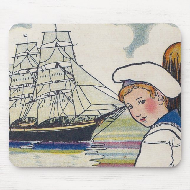 S is for ship mouse mat (Front)