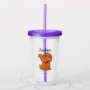 S is for Snuffleupagus   Add Your Name Acrylic Tumbler