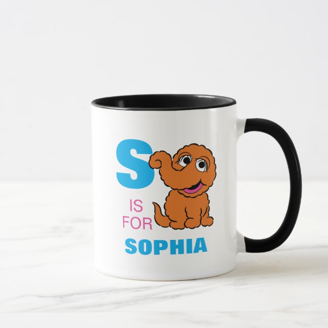 S is for Snuffleupagus | Add Your Name Mug (Right)
