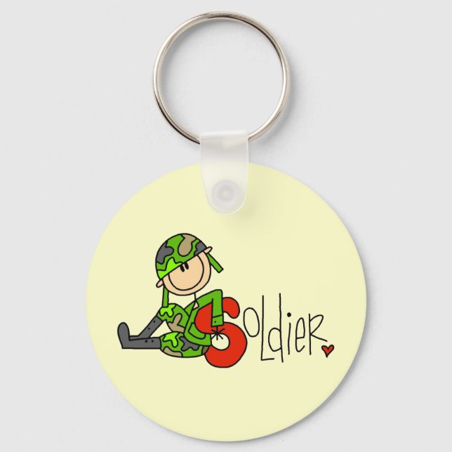 S is for Soldier Key Ring (Front)