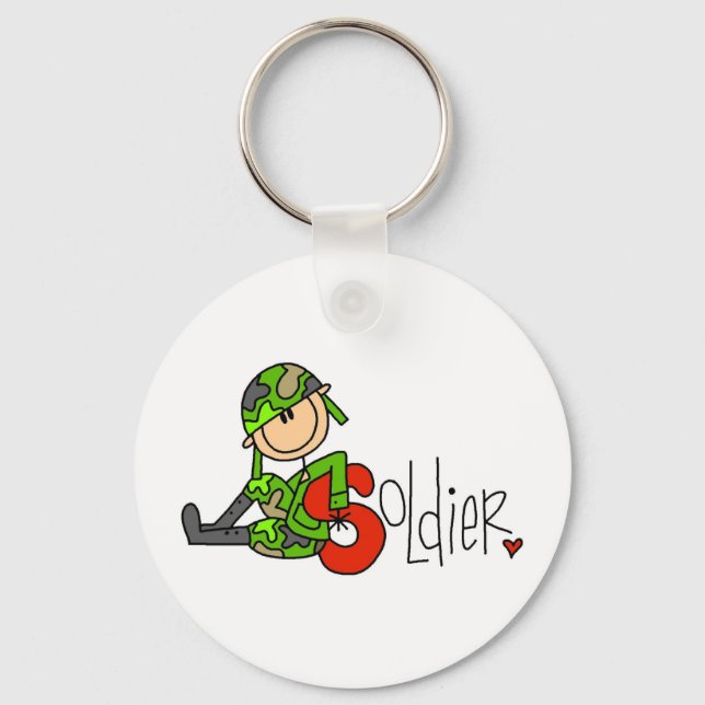 S is for Soldier Key Ring (Front)