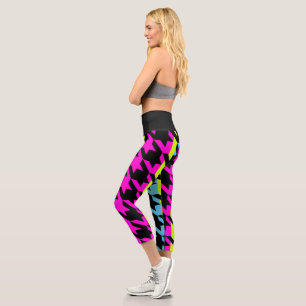 S.K. Toothy Neon Capri Leggings
