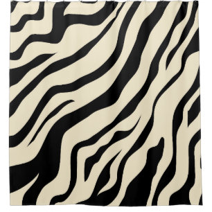 S.K. Zebra Fever Shower Curtain