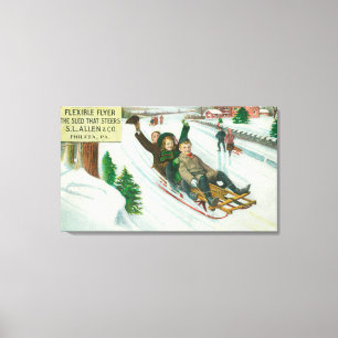 S L Allen & Co Flexible Flyer Sled Canvas Print
