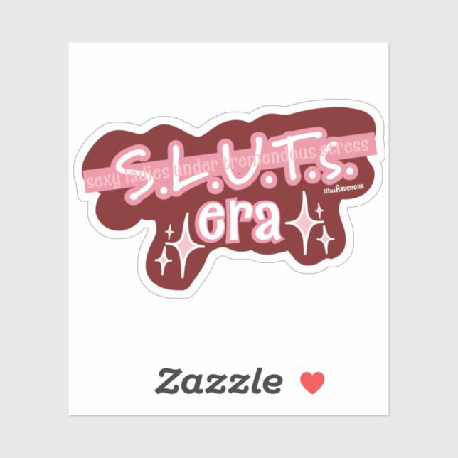 S.L.U.T.S. Era Custom-Cut Vinyl Sticker (Sheet)