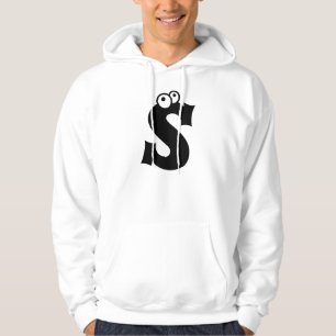 S, letter with eyeballs hoodie