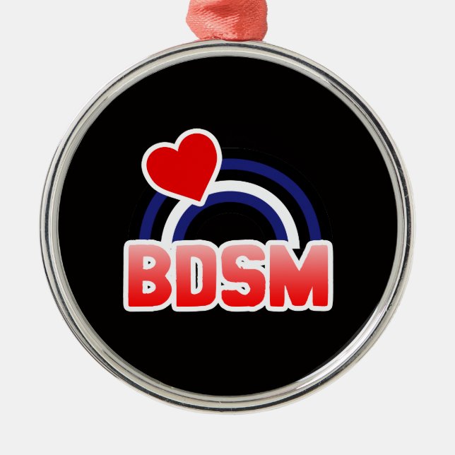 S / M Pride Metal Tree Decoration (Front)