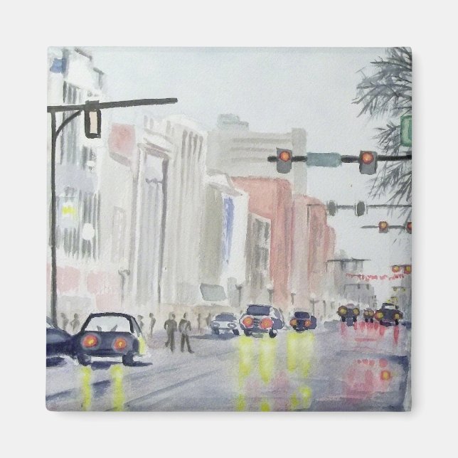 S Main St, Ann Arbor Michigan Magnet (Front)