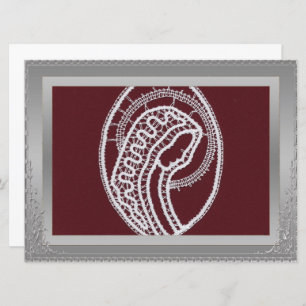 S. Mary Elegant silver border frame custom photo 