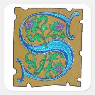 S - MINIATURE SQUARE STICKER