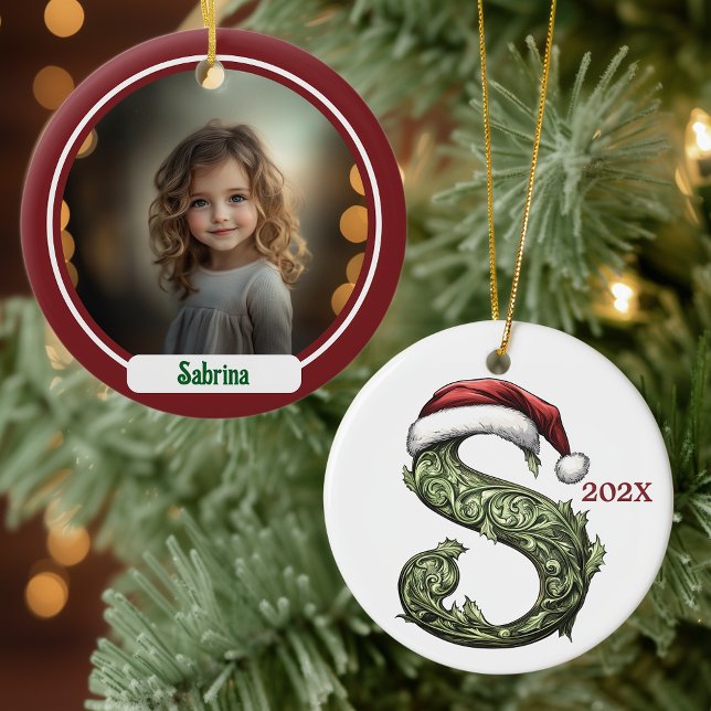 S Monogram Christmas Ornament (Creator Uploaded)