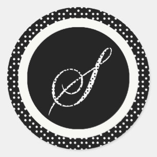 S Monogram Letter Envelope Seal