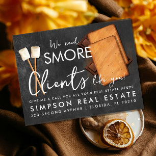 S’more Clients Real Estate announcement Postcard