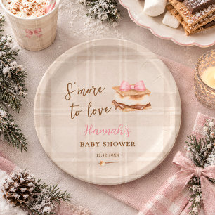 S’more to Love Cute Cosy Rustic Paper Plate