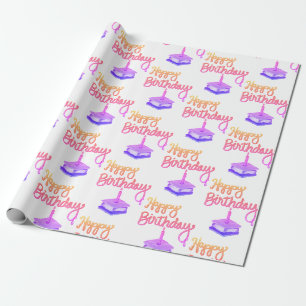 S’mores Happy Birthday Wrapping Paper