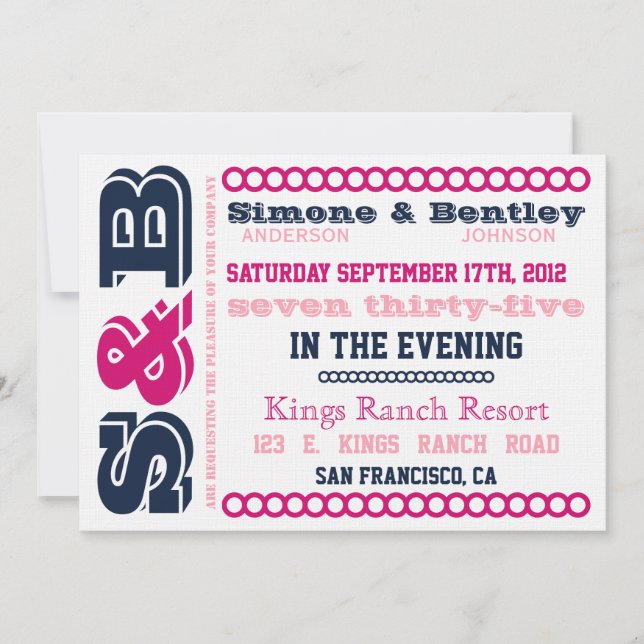 S n' B Invitation (Front)