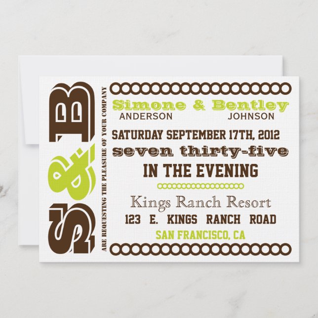 S n' B Invitation (Front)