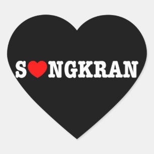 S❤NGKRAN ~ Heart (Love) Songkran Sticker