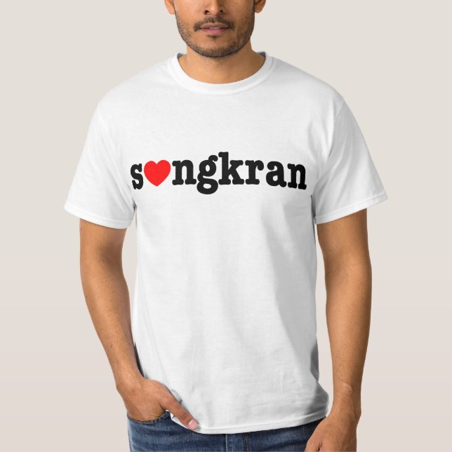 s❤ngkran ~ Heart (Love) Songkran T-Shirt (Front)