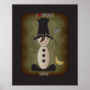 S"no"w Place Like Home   Christmas Poster