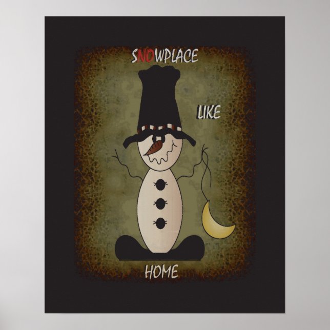 S"no"w Place Like Home | Christmas Poster (Front)