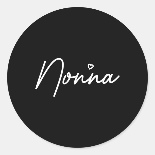 S Nonna Mother'S Day In Italian Grandma Classic Round Sticker (Front)