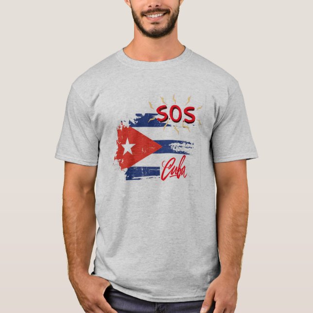 S.O.S. CUBA T-Shirt (Front)