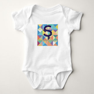 S on my Chest Cotton Onesy Baby Bodysuit