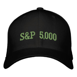 S&P 5,000 Level Stock Market Index Celebration Embroidered Hat