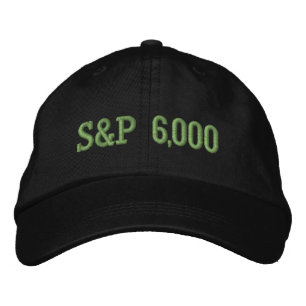 S&P 6,000 Level Stock Market Index Celebration Embroidered Hat