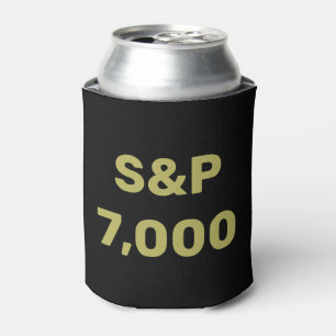 S&P 7,000 Level Stock Market Index Celebration Can Cooler