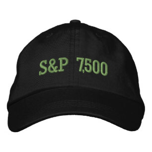 S&P 7,500 Level Stock Market Index Celebration Embroidered Hat