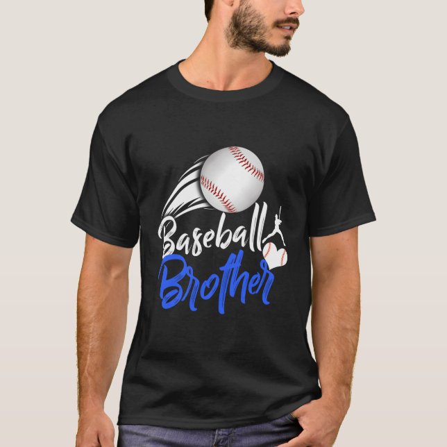 S Proud Baseball Brother Baseball Father'S Day T-Shirt (Front)