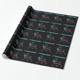 S Rozhdestvom - Electric Caribou Wrapping Paper
