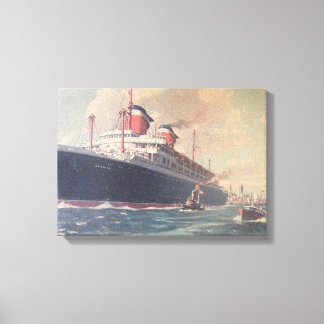 S.S. America Canvas Print (Front)