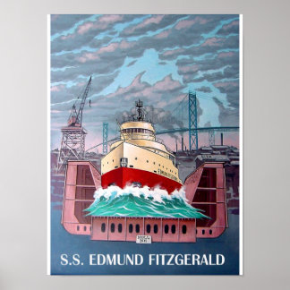 S.S. EDMUND FITZGERALD POSTER