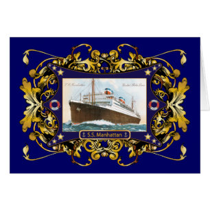 S.S. Manhattan Vintage Steamship Ship