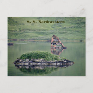 S. S. Northwestern, Unalaska Island Announcement Postcard