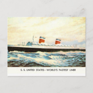 S.S. United States - American Liner project Postcard