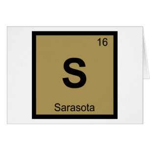 S - Sarasota Florida City Chemistry Periodic Table