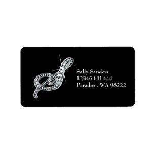 S Script "Diamond Bling" Label